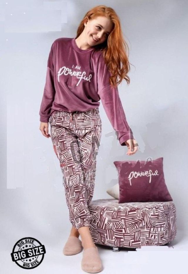 بجامه هفان ساده مع بنطلون نقشه ورود