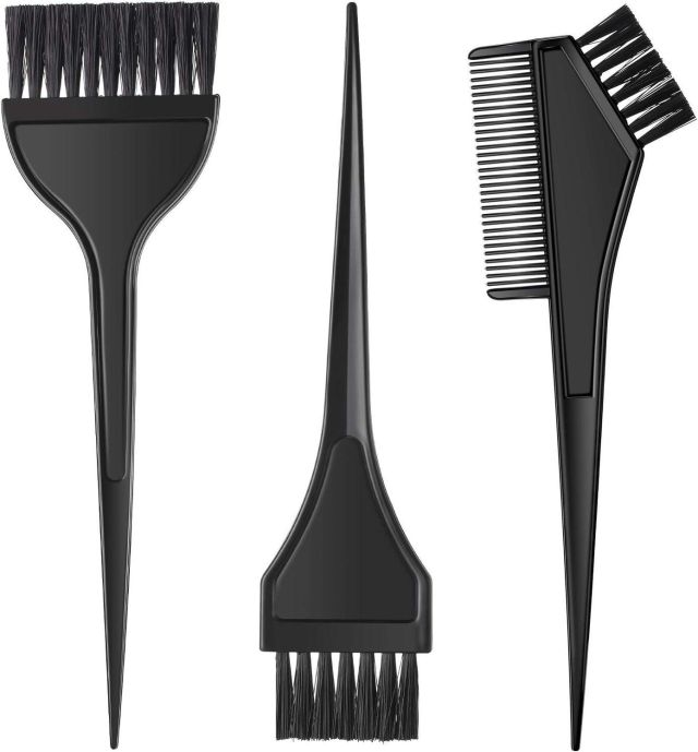 فرشة صبغة 3 قطع أسود