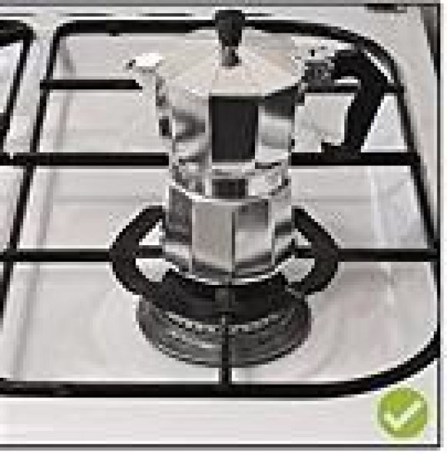 حامل كنك معدن للبوتاجاز 1 قطعة أسود